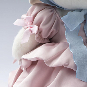 Медведь Lina TeddyTales "Сладкая парочка", M, в платье, белый, 30 см